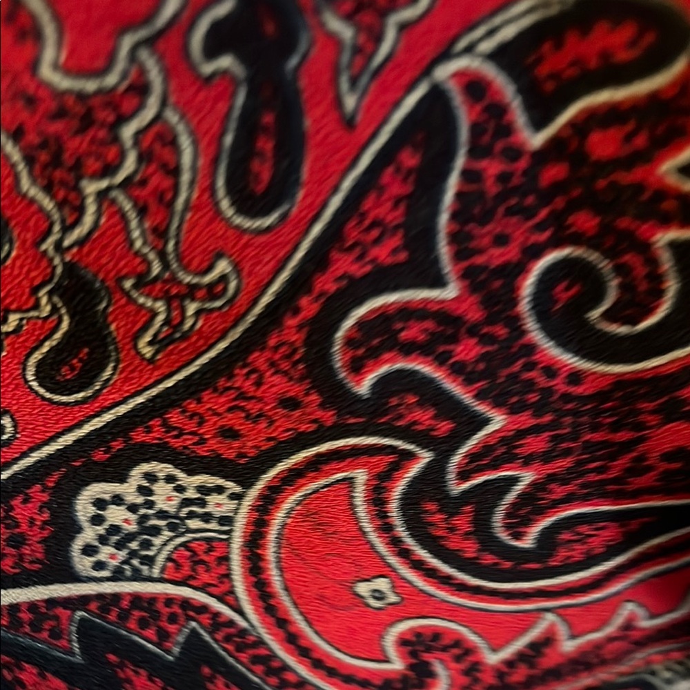 Alfred Dunner Red Paisley Blouse - Picture 4 of 4